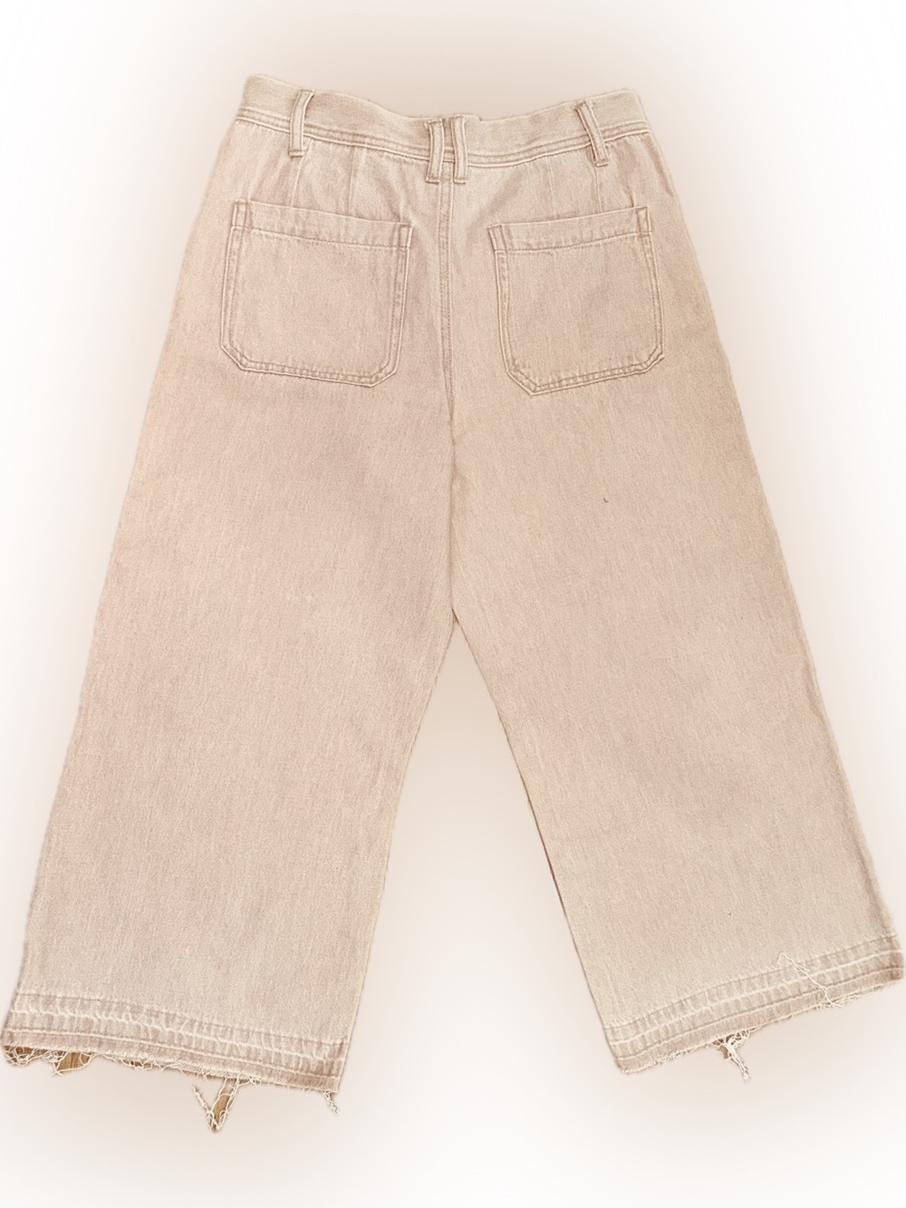 NWT Sincerely Jules SZ 9/29 Pink Salmon colored Cropped Jeans/Waist 29”-32” - Picture 3 of 7